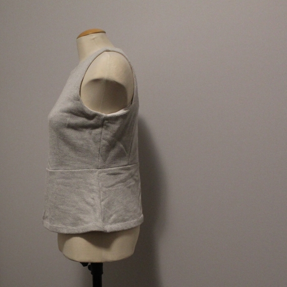 3/$25  Grey peplum top - Picture 2 of 4